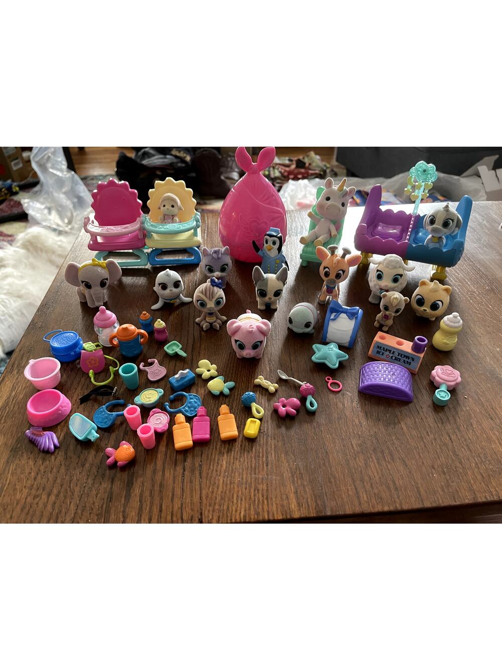 Disney Junior TOTS Tiny Animals Figurines Nursery Large Lot Fuzzy Extra Items